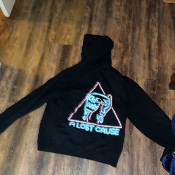 A black mens M hoodie - Picture 2 of 2